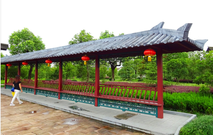仿古涼亭、牌坊